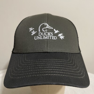 ducks unlimited k products hat hook and loop mesh Black And Gray Read