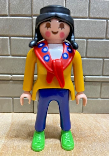 Playmobil character woman farmer boots overalls 09 for custom rare vintage