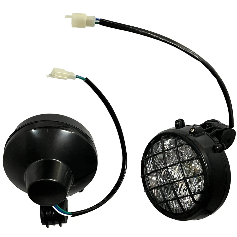 2x LED Headlights for Yamaha Banshee 1987-2006 lens bulbs Grills Warrior 350 - Image 2 of 4