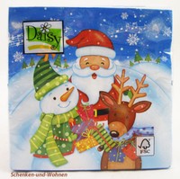 Weihnachts-Lunch-Servietten Wm/Schneemann 20 StüCk 33 X 33 Cm
