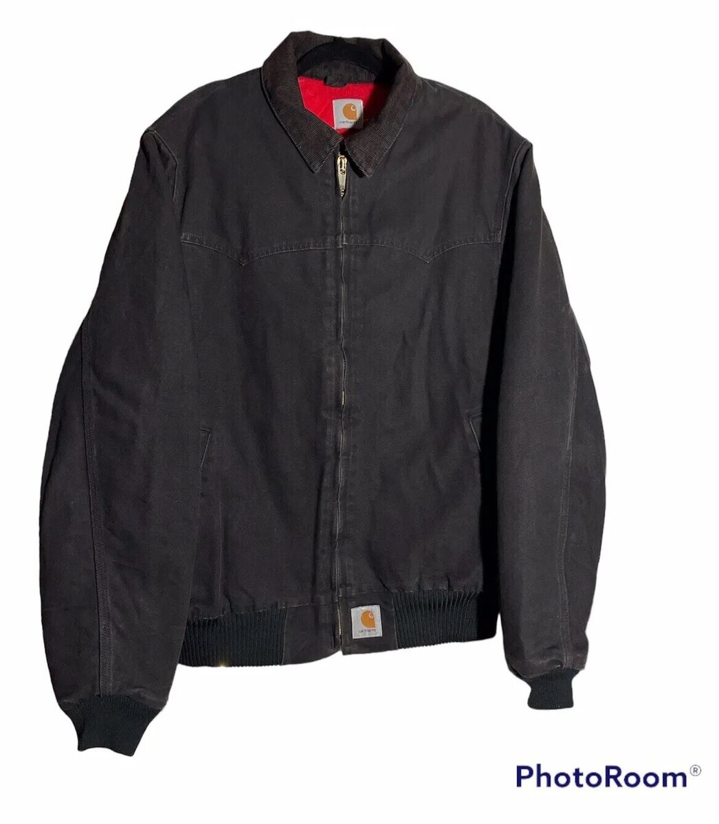 Vintage Carhartt Santa Fe Jacket Black Quilt Lined USA Made Vintage Carhartt Santa Fe Jacket Black Quilt Lined USA Made
