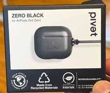 Pivet ZERO Black For Apple AirPods Gen 3 - Black - NEW