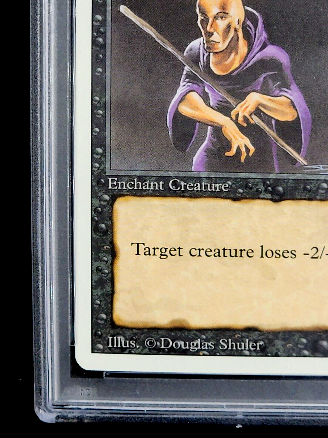 1994 MtG Magic The Gathering Revised Weakness Vintage PSA 10 Gem Mint POP 19 view 8