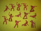 Vintage Marx Fort Apache Stockade Play Set 60mm Vinyl & Plastic Indians