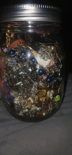 Mystery Jewelry Jar Craft, Wear, Resell, costume, vintage, new mixed lot repair