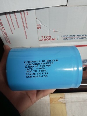 Cornell Dubilier DCMC682T450FE2D Capacitor 6800-uF 450-VDC New Old Stock Tested 