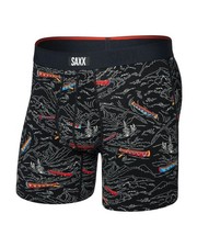 Saxx Vibe Xtra Boxer Brief Fly Men's Underwear, Rivers Bend/Black, Large