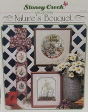 Stoney Creek Collection NATURE'S BOUQUET Floral Counted Cross Stitch Book 142