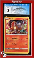 SM Black Star Promo Entei SM219 Cosmic Eclipse Prerelease STAFF CGC 8 on eBay