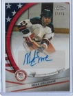 2026 TOPPS CHROME OLYMPIC SET ~ MIKE ERUZIONE AUTOGRAPH CARD 17/76 ~ 1776 HOCKEY
