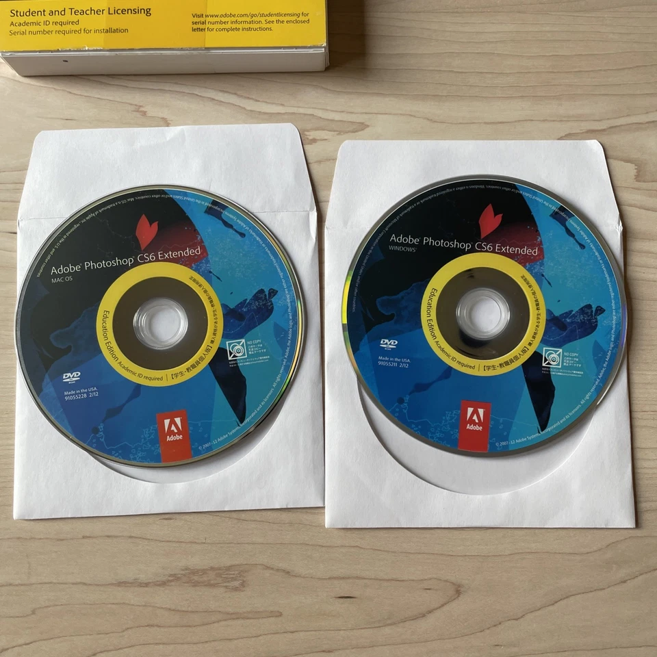 Adobe Photoshop CS6 Extended Windows + Mac OS  Student Teacher Edition - Used - Image 3 of 4