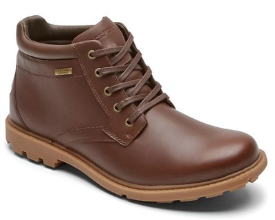 Rockport Men's RGD Buc WP Cocoa Boots NW/OB 10.5M