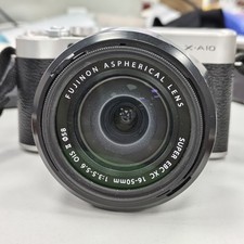 Fujifilm Fuji X Series X-A10 Silver Mirrorless Digital Camera w/16-50mm Lens