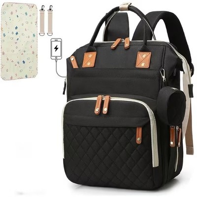 Diaper Bag Backpack Large Capacity Insulated Bottle Travel Mommy Dad