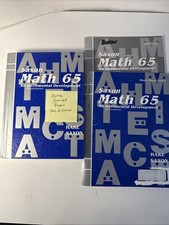 Saxon 65 Math SET (2nd Edition) 6/5 Textbook, Answer Key + Test Forms # 20