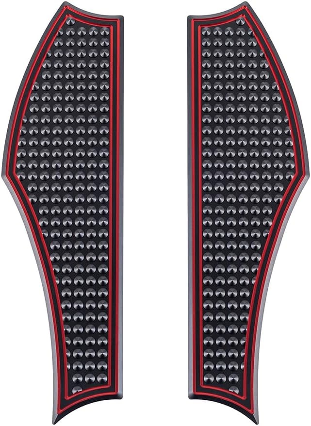 Black/Red CNC Driver Passenger Front Rear Foot Pegs Shift Lever Brake Pedal