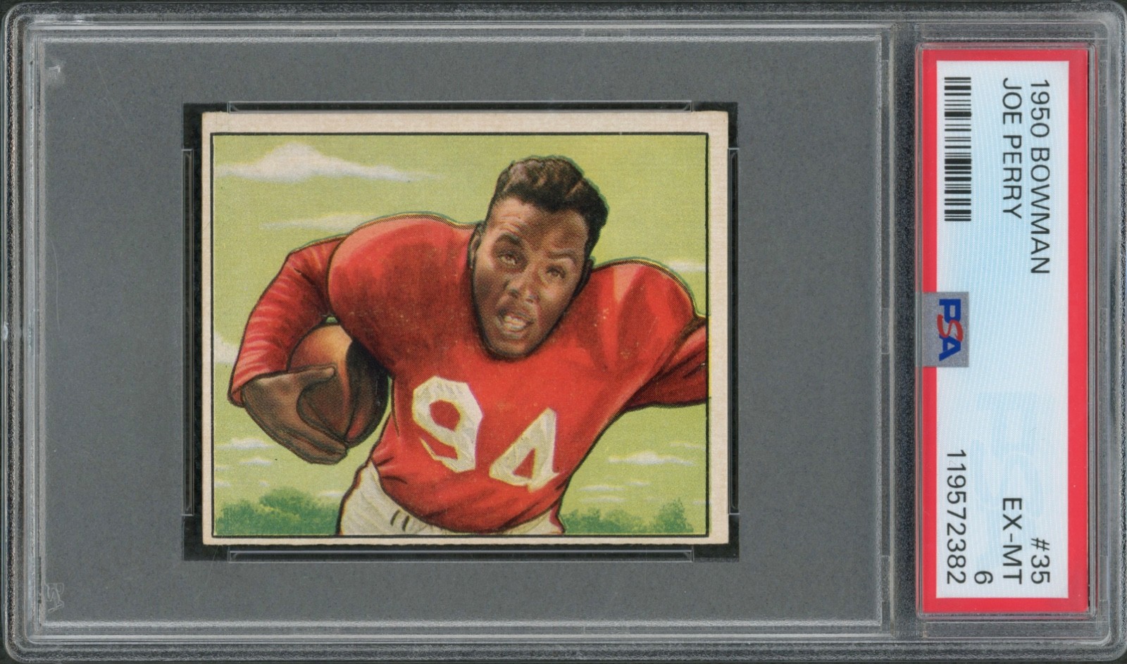 1950 Bowman #35 Joe Perry @ San Francisco 49ers  ROOKIE RC HOF   PSA 6