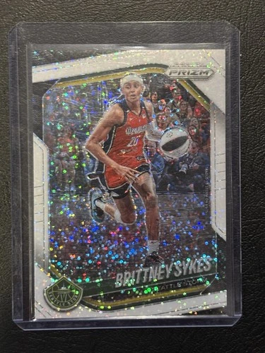 2025 Panini WNBA Prizm - Brittney Sykes White Sparkle SSSP #121
