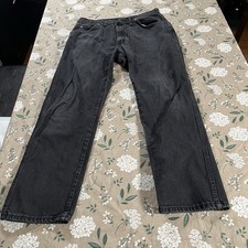 Vintage Wrangler Jeans Men s 33x30 Black Denim Western Cowboy Straight Leg 90s
