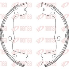 Bremsbacke Feststellbremse REMSA 4651.00 für OPEL SAAB OMEGA 160mm Caravan V87 2