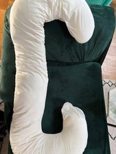 Full body pregnancy pillow - white- lightly used