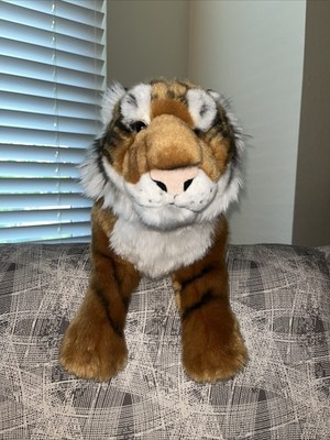 FAO Schwarz Toys R Us Bengal Tiger Plush 2012 Realistic Stuffed Animal Large 28 