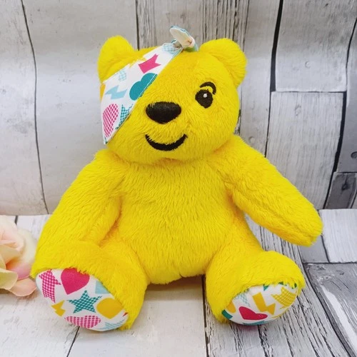🧸2007 Pudsey Bear Soft Toy Children In Need BBC Charity Stars Hearts Lightning