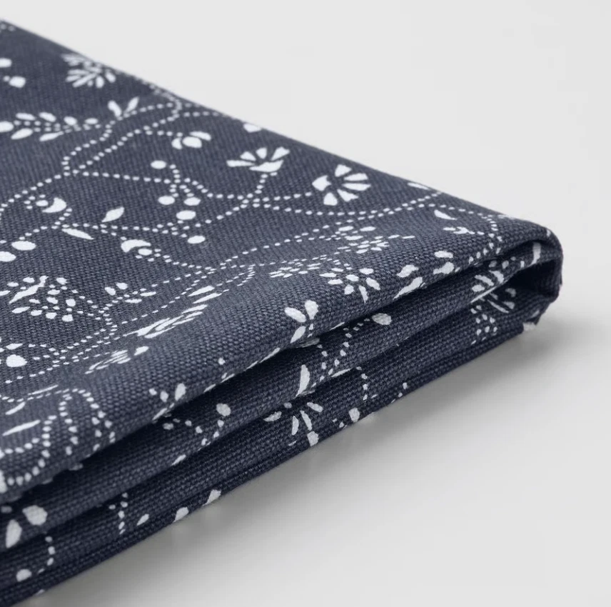 IKEA Bergmund Stuhl Schonbezug - mittellang - Ryrane dunkelblau - offener Karton - Bild 2 von 4