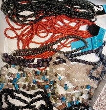 Mixed Lot Of Beads. Natural Stones, Findings,Seed Beads