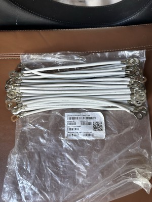 Set Of 60, Tycon Cable Assembly Jumper 10AWG , 8.5mm Ring, 10 In, USA