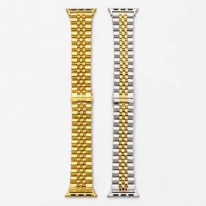 Authentic Nwt Two- Tone Adjustable Apple Watch Band 18K Gold Plated