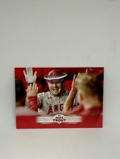 2025 Topps Stadium Club Mike Trout #32 Red Foil