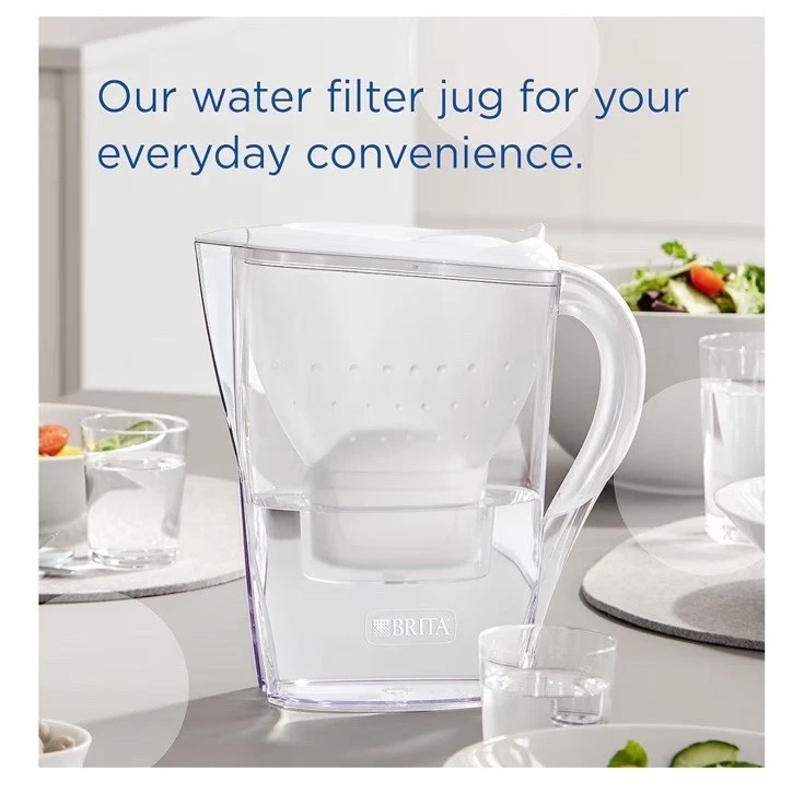 BRITA Marella Water Filter Jug White 2.4L & 1x MAXTRA PRO All-in-1 Cartridge - Image 2 of 4