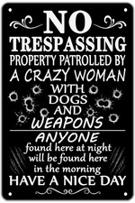Funny No Trespassing Signs Private Property Soliciting Yard Sign Beware Of Dog