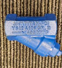 Titan-FCI YS12 A126: 3/4 in. Strainer Trap, 400 MWP, Grade B - Blue