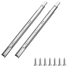 Drawer Slides, 20 inch, 10 Pairs Full Extension Ball Bearing Cabinet Rails, 100