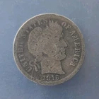 1916 Barber Dime Silver Circulated United States 10C Coin