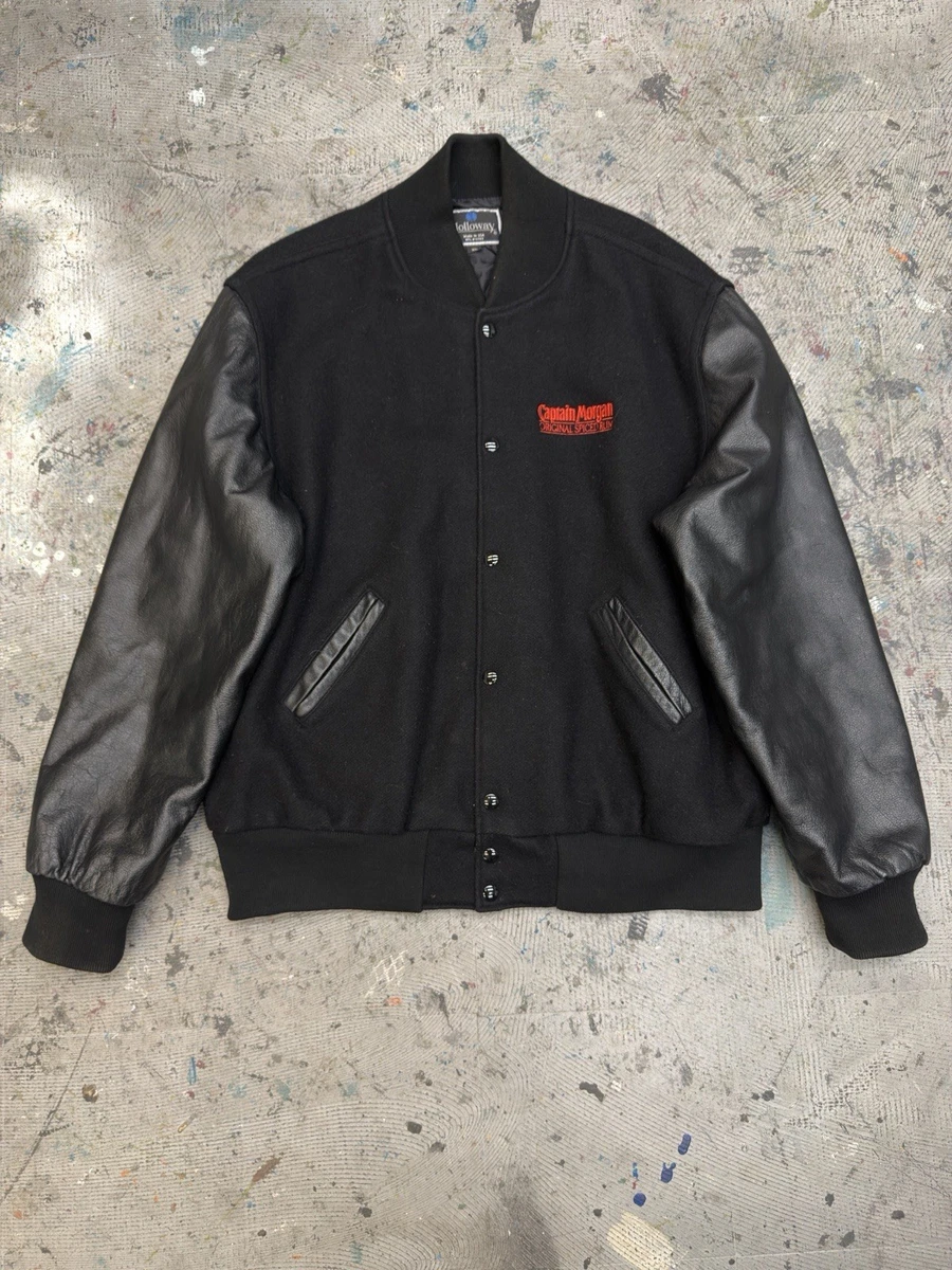 Bomber/Harrington Leather 1990s Vintage Outerwear Coats & Jackets
