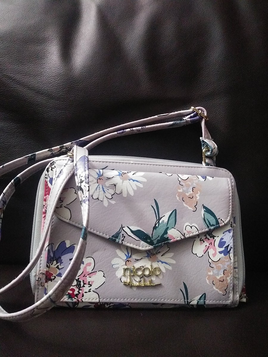 Nicole Shoulder handbag By Nicole Hiller Floral 9.5” Wide x 7
