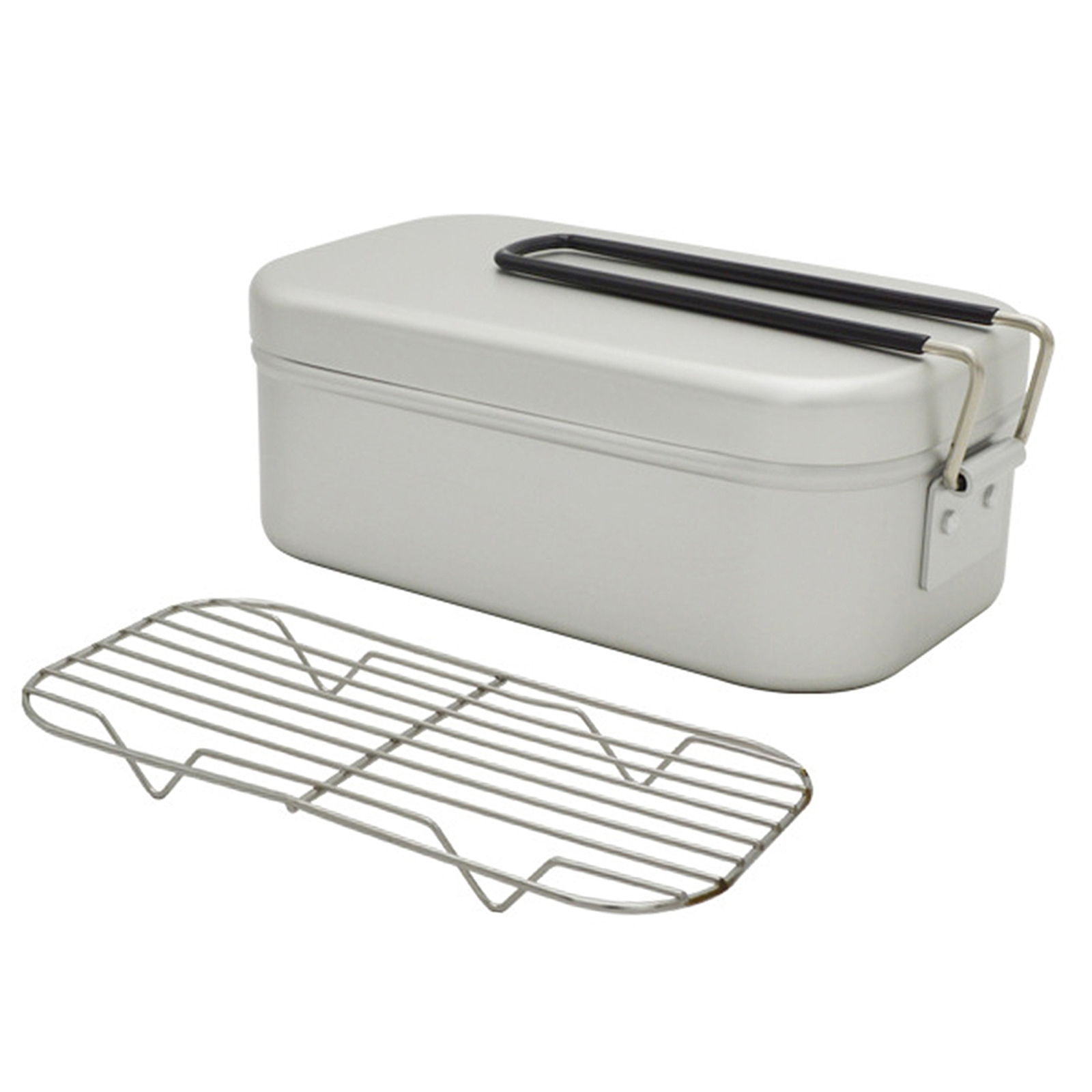 Camping-Bento-Box aus Blech, Aluminiumlegierung, Camping-Lunchbox mit J3G1