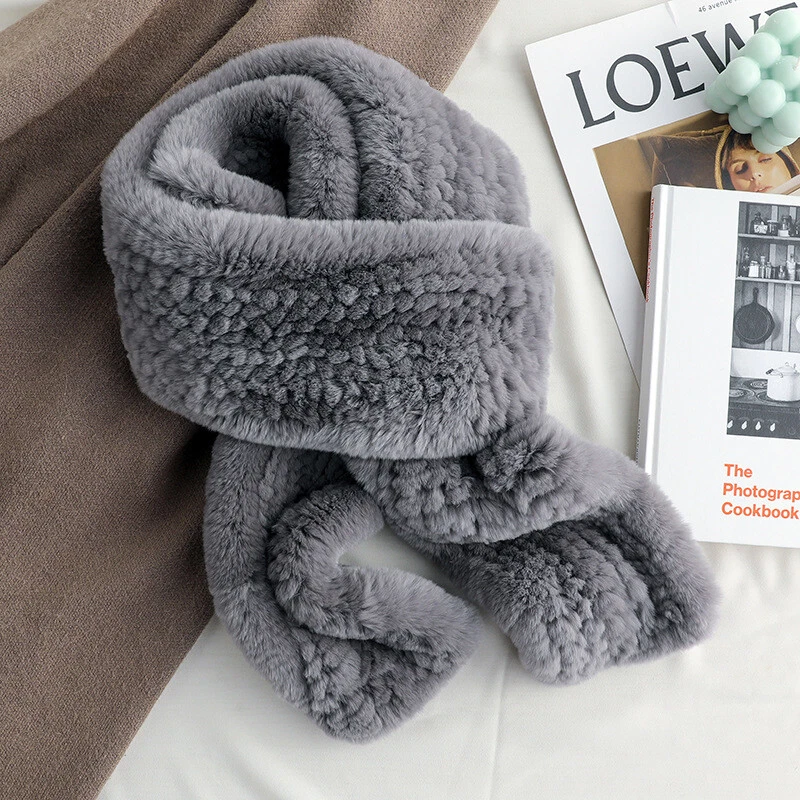 100% real rex rabbit fur scarves/ collar / fur wraps /cape women neck covers
Opens in a new window o
