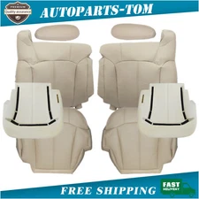 Fits 2000 2001 2002 Chevy Tahoe Front Replacement Seat Covers Foam Cushion Tan