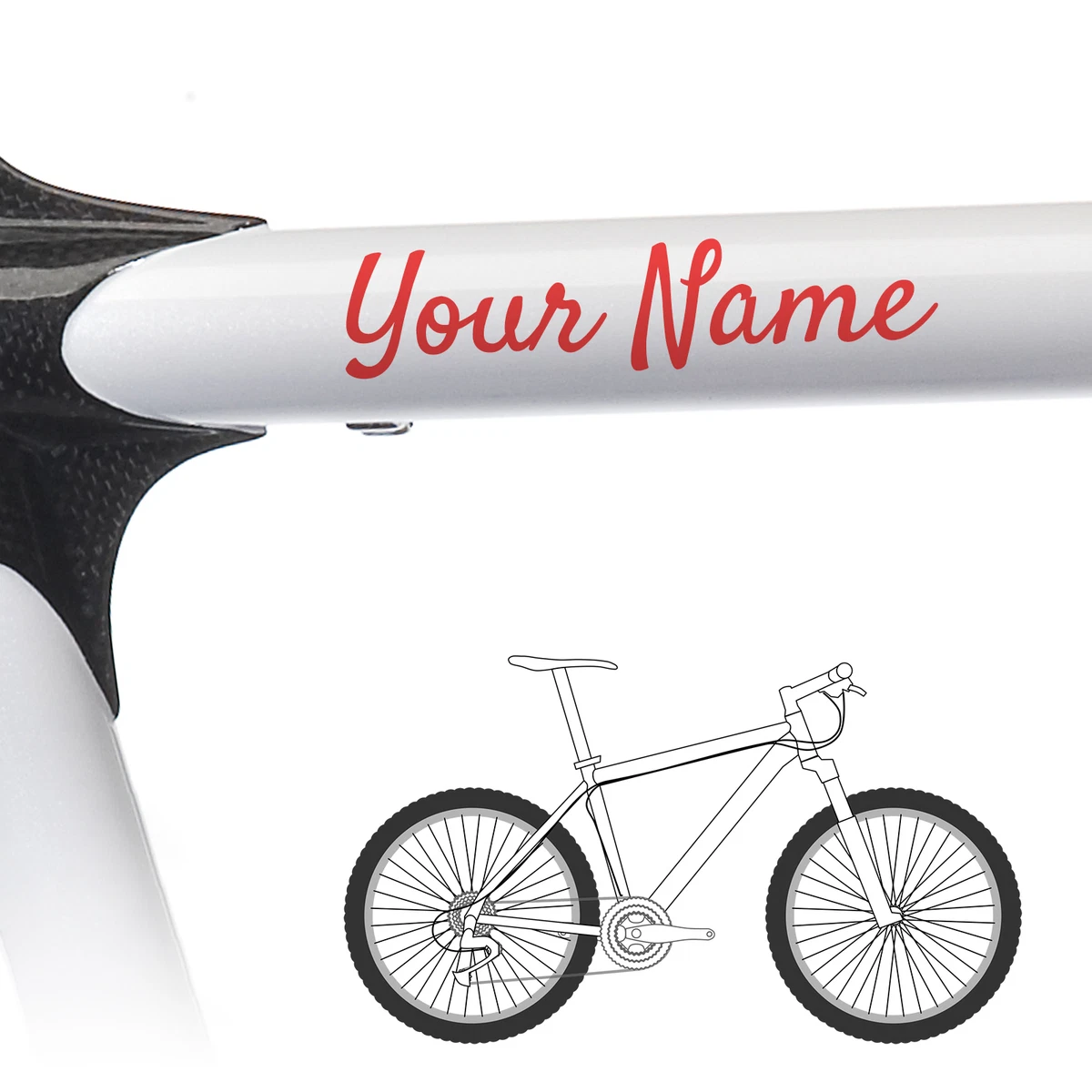 Pegatinas para bicicletas personalizadas