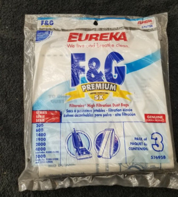 Eureka F&G Premium 5X Filtration 3 Pack Part# 57695B INV#M-183