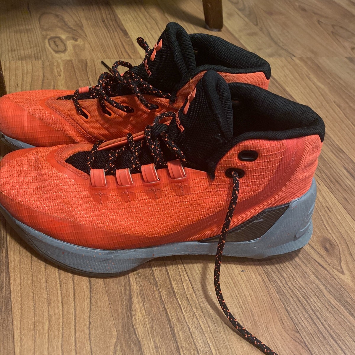 Size 8 - Under Armour Curry 3 Bolt Orange for sale online | eBay