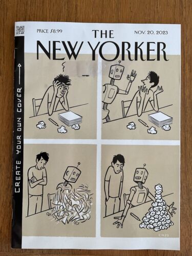 New Yorker 2023 November 20~AI~Create your own cover~Till-E~facial recognition - Afbeelding 1 van 10