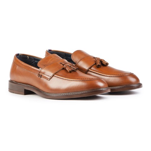 RED TAPE Mens Clayton Loafers Shoes Tan 