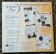 NIP Creative Memories CALENDAR PAGES 12x12 Original Old Style 6 sheets/12 pg NEW