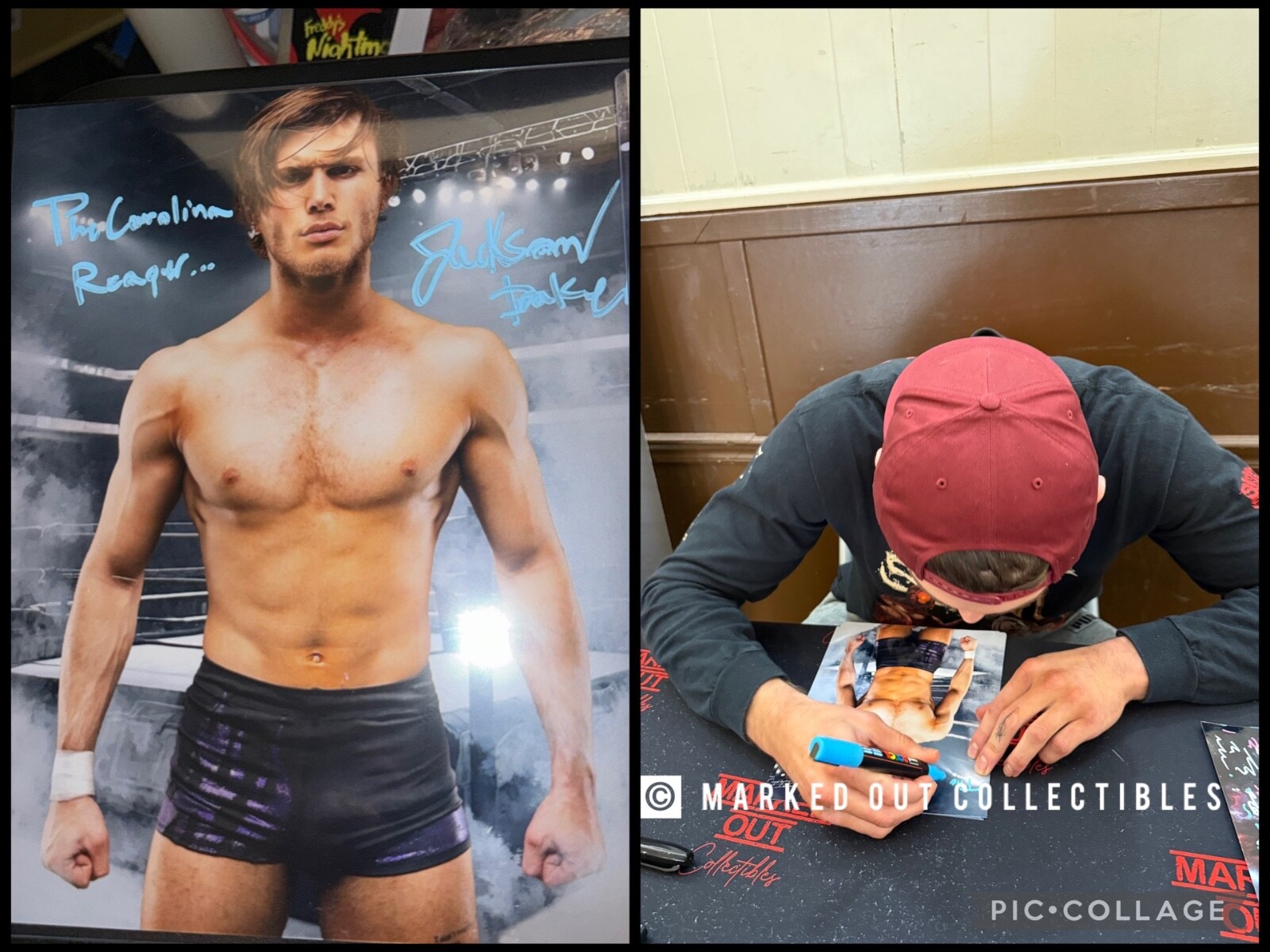 Jackson Drake Signed Metallic 8x10 Proof WWE ID Promo NXT EVOLVE AEW