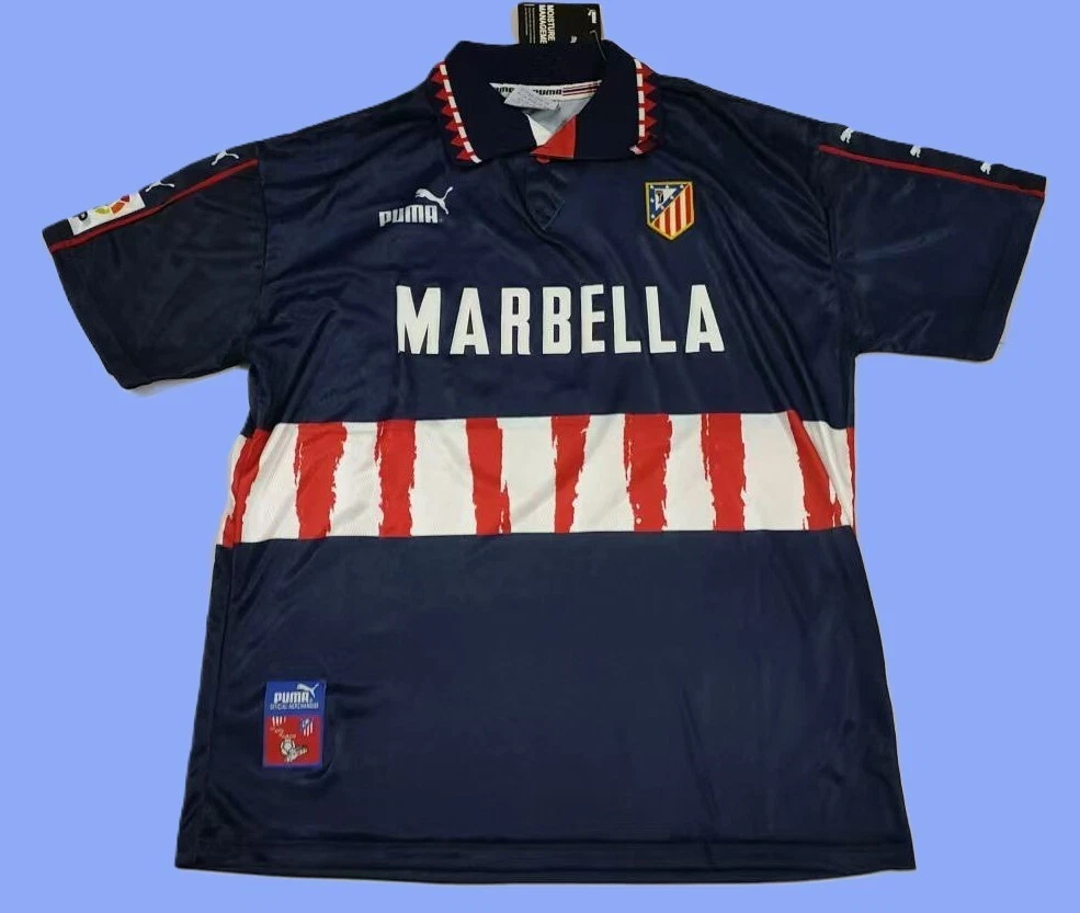 Maillot Domicile Atlético De Madrid Saison 1997/1998 - Taille XL - Numéro 9 Vieri - Neuf Avec étiquettes